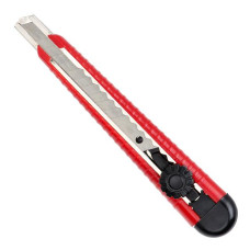 Ніж сегментний, 9 мм, металева напрямна, гвинтова фіксація