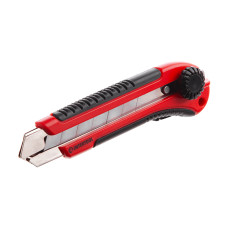 Ніж сегментний, 25 мм, металева напрямна, прогумована ручка