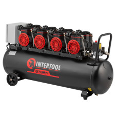 Компресор 100 л, 4х1.5 кВт, 220 В, 8aтм, 1000 л/хвил, 2800 об/хв, безмасляний, 8 циліндрів