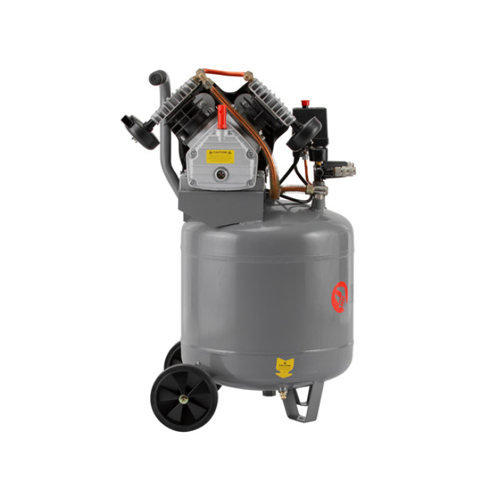 Компресор, 80 л, вертикальний, 2,2 кВт, 220 В, 8 атм, 354 л/хв, 2 циліндри, 63 дБ