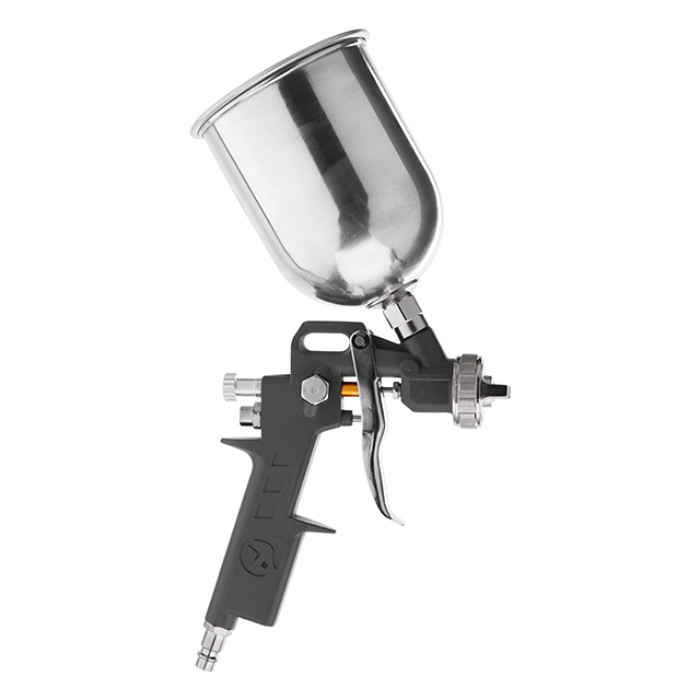 Фарбопульт пневматичний HP, форсунка: 1,5 мм, верхній металевий бачок: 600 мл, 5 бар