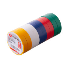Стрічка ізоляційна 0.15 мм * 17 мм * 25 м, кольорова (10 од.)