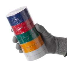 Стрічка ізоляційна 0.15 мм * 17 мм * 25 м, кольорова (10 од.)