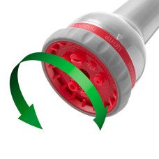 Пістолет-розпилювач для поливу, 8 режимів, хромований, матеріали: ABS, PP, TPR, Zinc alloy