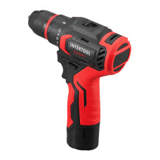 Дриль-шурупокрут акумуляторний, безщітковий двигун, 12 В, 50 Nm, 0-500/0-1900 об/хв, патрон 0,8-10 мм, 2x2,0 Аг