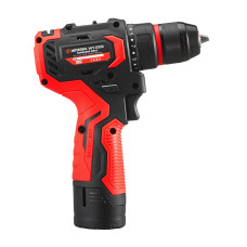 Дриль-шурупокрут акумуляторний, безщітковий двигун, 12 В, 50 Nm, 0-500/0-1900 об/хв, патрон 0,8-10 мм, 2x2,0 Аг