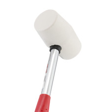 Киянка гумова, 280 г, 40 мм, бiла гума, металева ручка