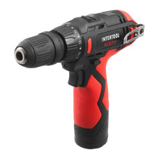 Дриль-шурупокрут акумуляторний, 12 В, 30 Nm, 0-350/0-1300 об/хв, патрон 0,8-10 мм, 2,0 Аг, знімний патрон