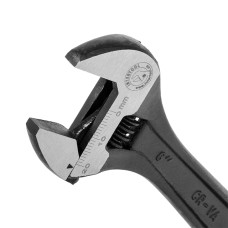 Ключ розвідний, 150 мм, Cr-V, чорний, фосфатований