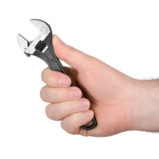 Ключ розвідний, 150 мм, Cr-V, чорний, фосфатований