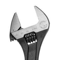 Ключ розвідний, 250 мм, Cr-V, чорний, фосфатований