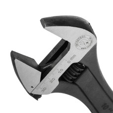 Ключ розвідний, 250 мм, Cr-V, чорний, фосфатований