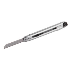 Ніж сегментний, 9 мм, металевий, посилений, гвинтова фіксація