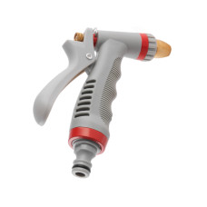Пістолет-розпилювач для поливу, 3 режими, плавне регулювання потоку води, матеріали: ABS, PP, TPR, Zinc alloy, Brass