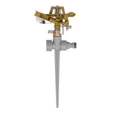 Дощувач пульсаційний на кілку, з повною або частковою зоною поливу до 12 м, матеріали: Brass, Zinc alloy