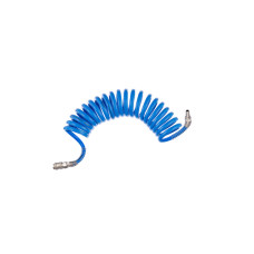 Шланг спіральний поліуретановий 8×12 мм, 5 м, зі швидкороз'ємними з'єднаннями