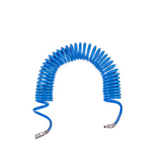 Шланг спіральний поліуретановий 8×12 мм, 10 м, зі швидкороз'ємними з'єднаннями