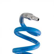 Шланг спіральний поліуретановий 8×12 мм, 10 м, зі швидкороз'ємними з'єднаннями