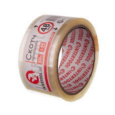 Скотч прозорий, 50 м × 48 мм, 44 мкм