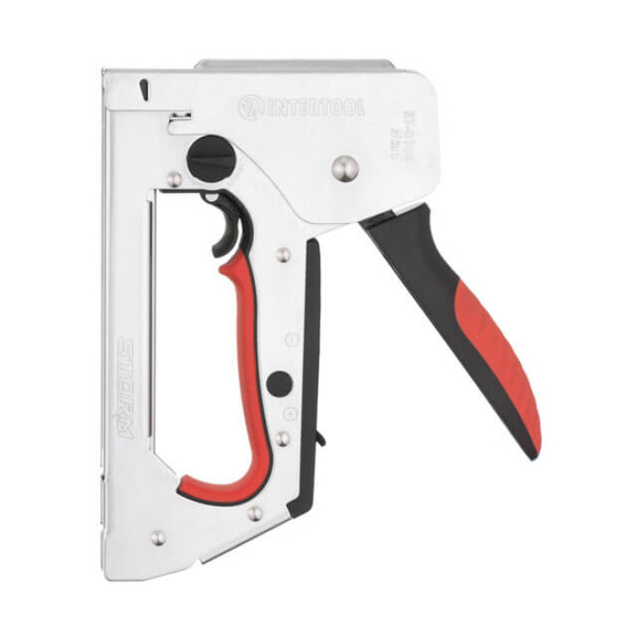 Степлер будівельний 3 в 1, функція Trigger Mode, під скобу 11,3×0,7×6-14 мм, цвях 14 мм, шпилька 14 мм, STORM