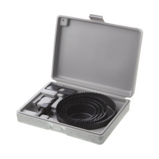 Набір корончатих свердел по деревині, 8 од., 64-127 мм