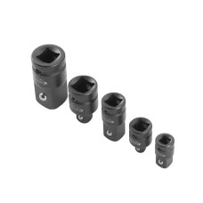 Набір перехідників, 5 од. (1/4"F×3/8"M, 3/8"F×1/4"M, 3/8"F×1/2"M, 1/2"F×3/8"M, 1/2"F×3/4"M), Cr-Mo, STORM