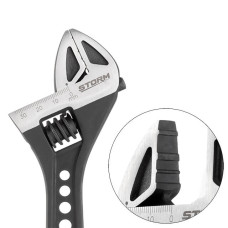 Ключ розвідний, 250 мм, кований, рукоятка TPR, HRC 40-50, Cr-V, STORM