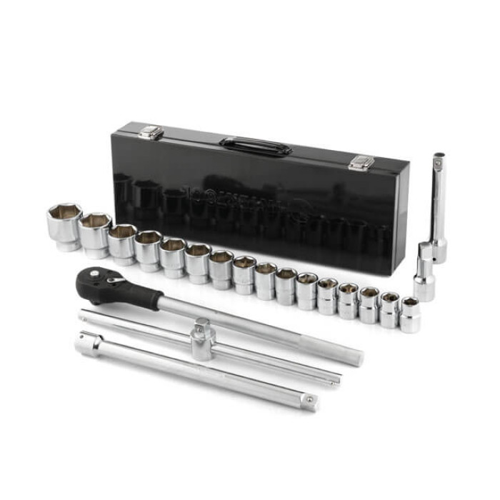 Набір інструментів STORM, 3/4", Cr-V, 21 од., головки: 19-50 мм