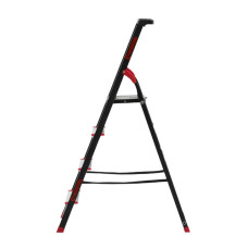 Драбина сталева, 4 сходинки, лоток для інвентарю, висота: 1350 мм, висота: висота до платформи: 850 мм, 150 кг