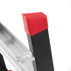 Драбина сталева, 4 сходинки, лоток для інвентарю, висота: 1350 мм, висота: висота до платформи: 850 мм, 150 кг