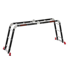 Драбина багатофункціональна трансформер, 4×3 сходинки, сталевий профіль, 3,38 м, 150 кг