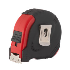 Рулетка з металевим полотном, 8 м, 25 мм, 3 стопори полотна