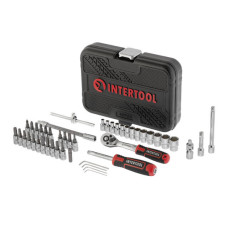 Набір інструментів STORM, 1/4", Cr-V, 46 од., головки: 4-14 мм, біти 21 од., кейс