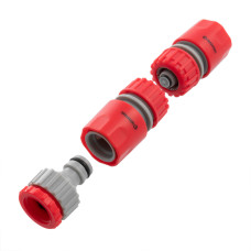 Пістолет-розпилювач для поливу, 3 режими, плавне регулювання потоку води, матеріали: ABS, PP, TPR, Brass, набір аксесуарів для підключення