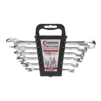 Набір ключів комбінованих, 6 шт., 8-17 мм, Cr-V