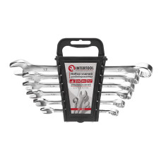 Набір ключів комбінованих, 6 шт., 8-17 мм, Cr-V