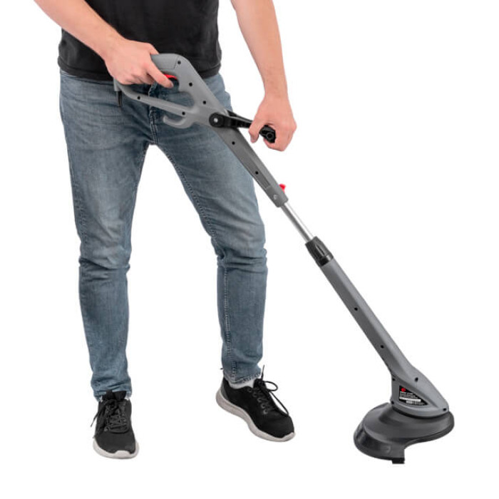 Тример електричний, 0,35 кВт, 10000 об/хв, ширина зрізання 250 мм, телескопічна штанга