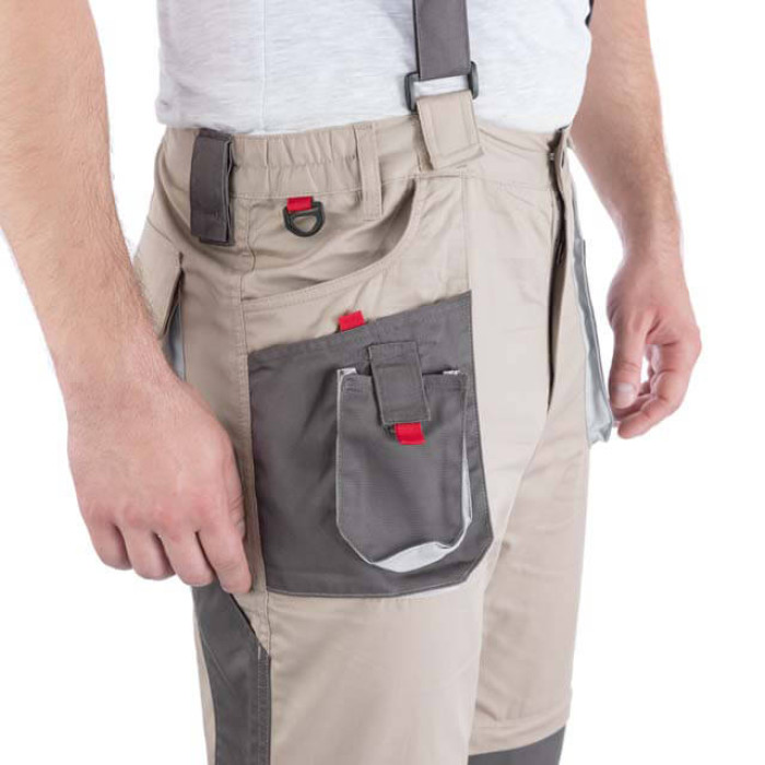 Брюки трансформер робочі з лямками 6 в 1, 100% бавовна, щільність 180 г/м², S