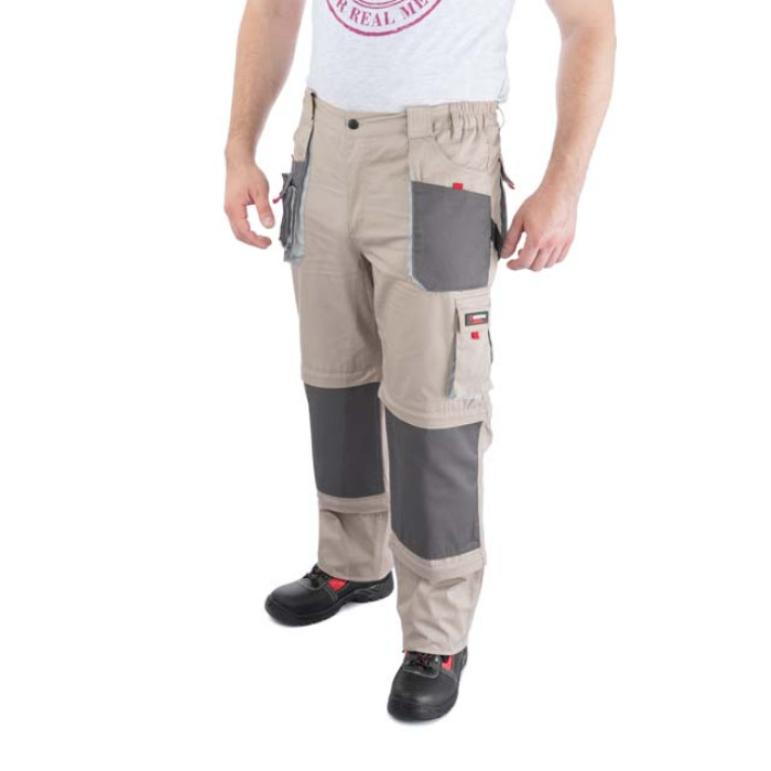 Брюки трансформер робочі з лямками 6 в 1, 100% бавовна, щільність 180 г/м², S