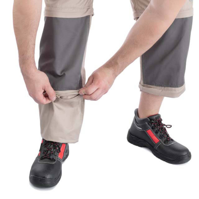 Брюки трансформер робочі з лямками 6 в 1, 100% бавовна, щільність 180 г/м², S