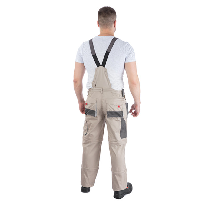 Брюки трансформер робочі з лямками 6 в 1, 100% бавовна, щільність 180 г/м², M