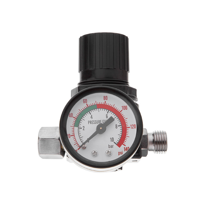 Фарбопульт пневматичний LVLP, форсунка: 1,3 мм, з редуктором, пластиковий бачок: 600 мл, 2 бар