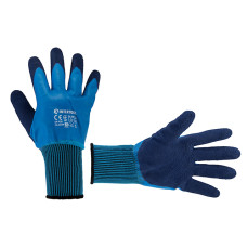 Рукавичка трикотажна з двошаровим нітриловим покриттям, синтетична, покриття долоні: пористий нітрил, 10"