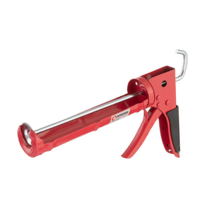 Пістолет для видавлювання силікону, 300 мл, прогумована рукоятка