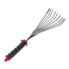 Граблі віялові садові 230 мм * 100 мм з комбінованою рукояткою