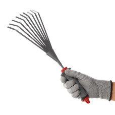 Граблі віялові садові 230 мм * 100 мм з комбінованою рукояткою