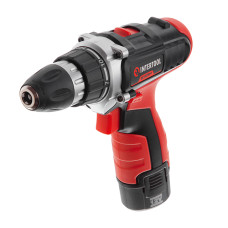 Дриль-шурупокрут акумуляторний, Li-Ion, 12 В, 18 Nm, 0-400/0-1500 об/хв, 1,5 Аг, 2 акумулятора, 2 швидкості