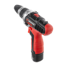 Дриль-шурупокрут акумуляторний, Li-Ion, 12 В, 18 Nm, 0-400/0-1500 об/хв, 1,5 Аг, 2 акумулятора, 2 швидкості