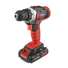 Дриль-шурупокрут акумуляторний, Li-Ion, 18 В, 25 Nm, 0-400/0-1500 об/хв, 1,3 Аг