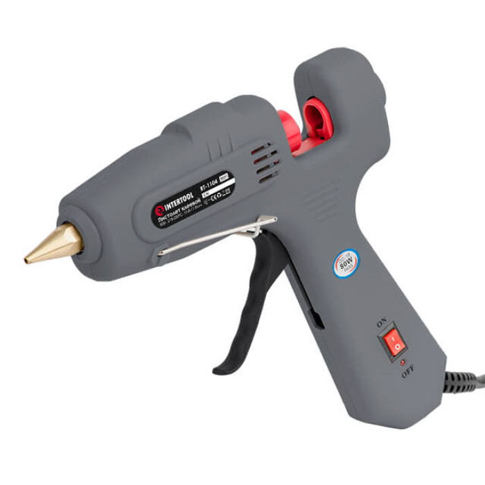 Пістолет клейовий 80(245) Вт, 215-230°C, під стрижні 10,8-11,5 мм, 13-30 г/хв